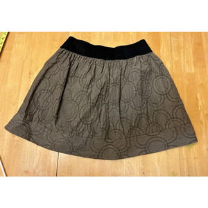 Simply Vera Vera Wang Army Green Bubble Mini Skirt SZ S